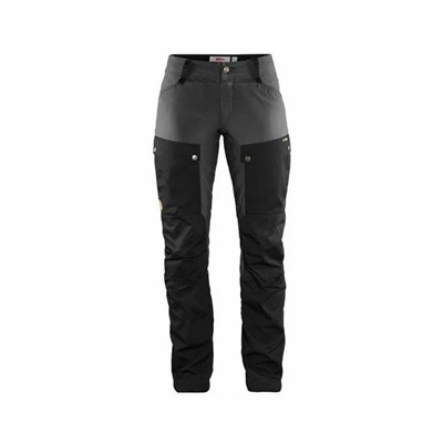 Women's Fjällräven Keb Hiking Pants Black Grey | 2157PYBIM