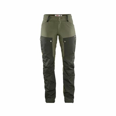 Women's Fjällräven Keb Hiking Pants Green | 6107VYQEB