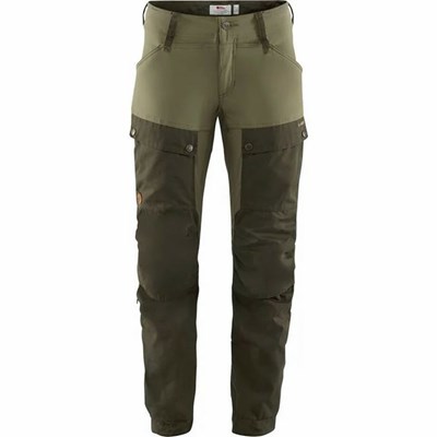 Women's Fjällräven Keb Hiking Pants Green | 7381VJYGS