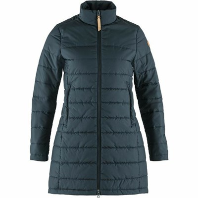 Women's Fjällräven Kiruna Parka Blue | 3812OTCXA