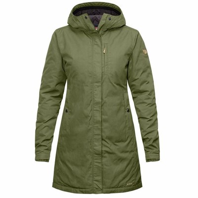 Women's Fjällräven Kiruna Parka Green | 7186PKLGO