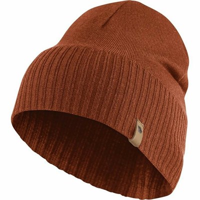 Women's Fjällräven Merino Beanies Red | 6098JYNLG