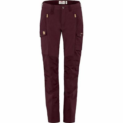 Women's Fjällräven Nikka Hiking Pants Red | 4321ZJDQE