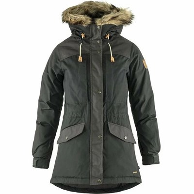 Women's Fjällräven Singi Down Jackets Dark Grey | 9283PWSLE