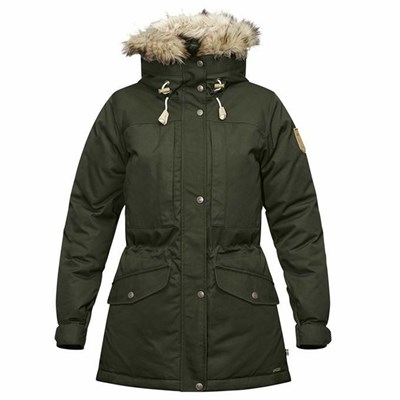 Women's Fjällräven Singi Down Jackets Green | 5209KZNCF