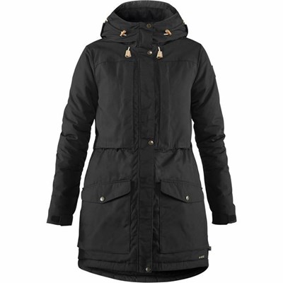 Women's Fjällräven Singi Parka Black | 9362GHNLO