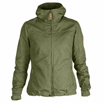 Women's Fjällräven Stina Winter Jacket Green | 4513AGIQP