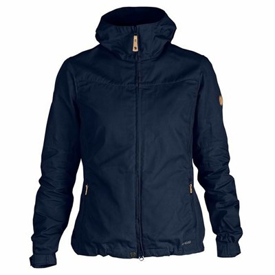 Women's Fjällräven Stina Winter Jacket Navy | 4089UXKBM