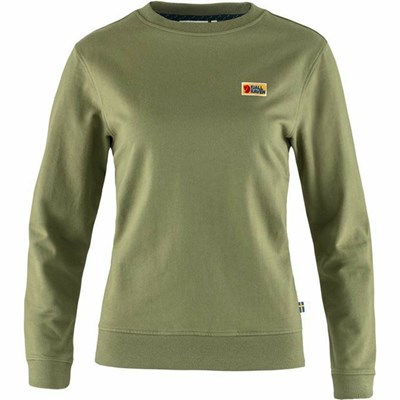 Women's Fjällräven Vardag Sweater Green | 6320GPKEV