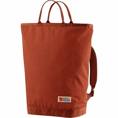 Women's Fjällräven Vardag Totepack Backpacks Red | 0912TPUDN