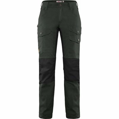 Women's Fjällräven Vidda Pro Hiking Pants Grey Black | 4598BZEGC