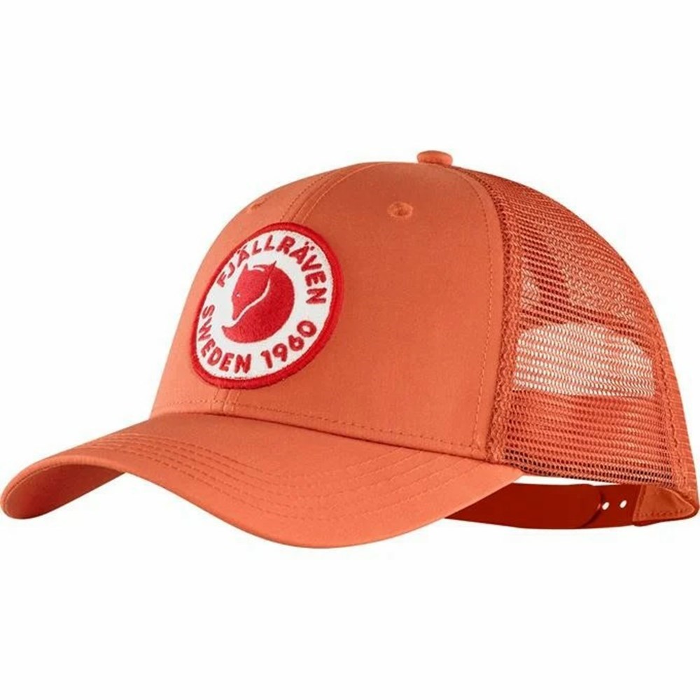 Men\'s Fjällräven 1960 Logo Hats Red | 9712QCUYZ