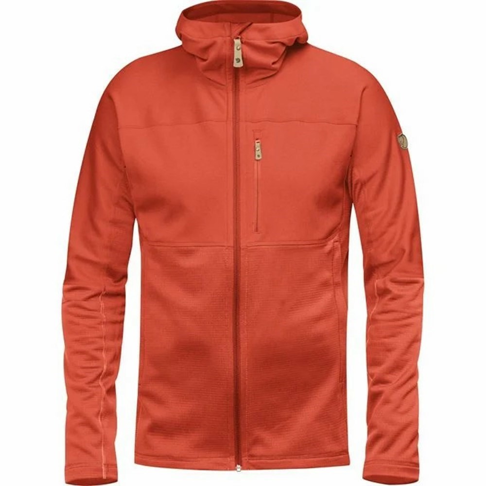 Men\'s Fjällräven Abisko Fleece Orange | 2986TKSUW