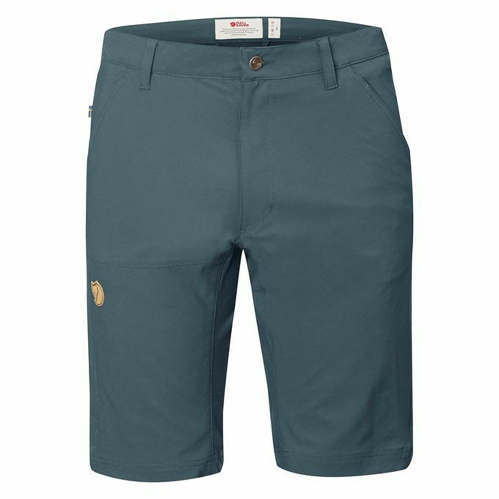 Men\'s Fjällräven Abisko Shorts Blue | 7431HXDIG