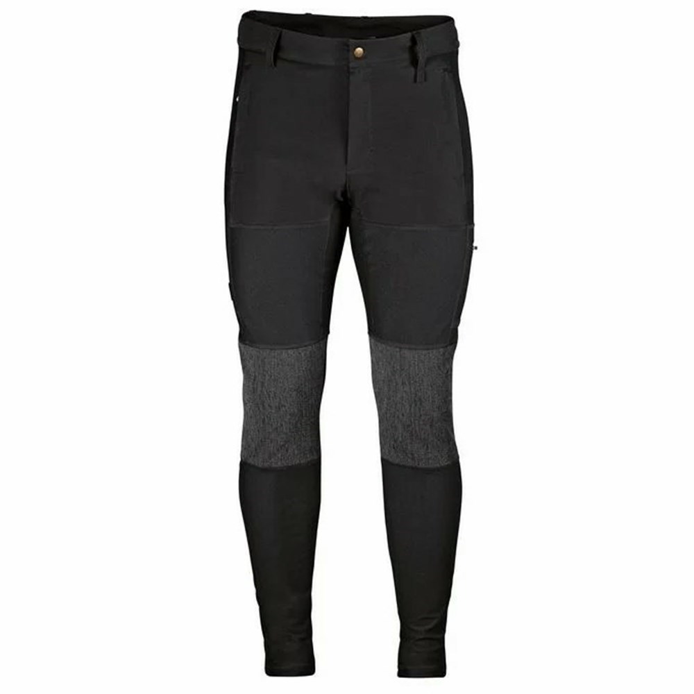 Men\'s Fjällräven Abisko Trekking Tights Black | 5872CANUT