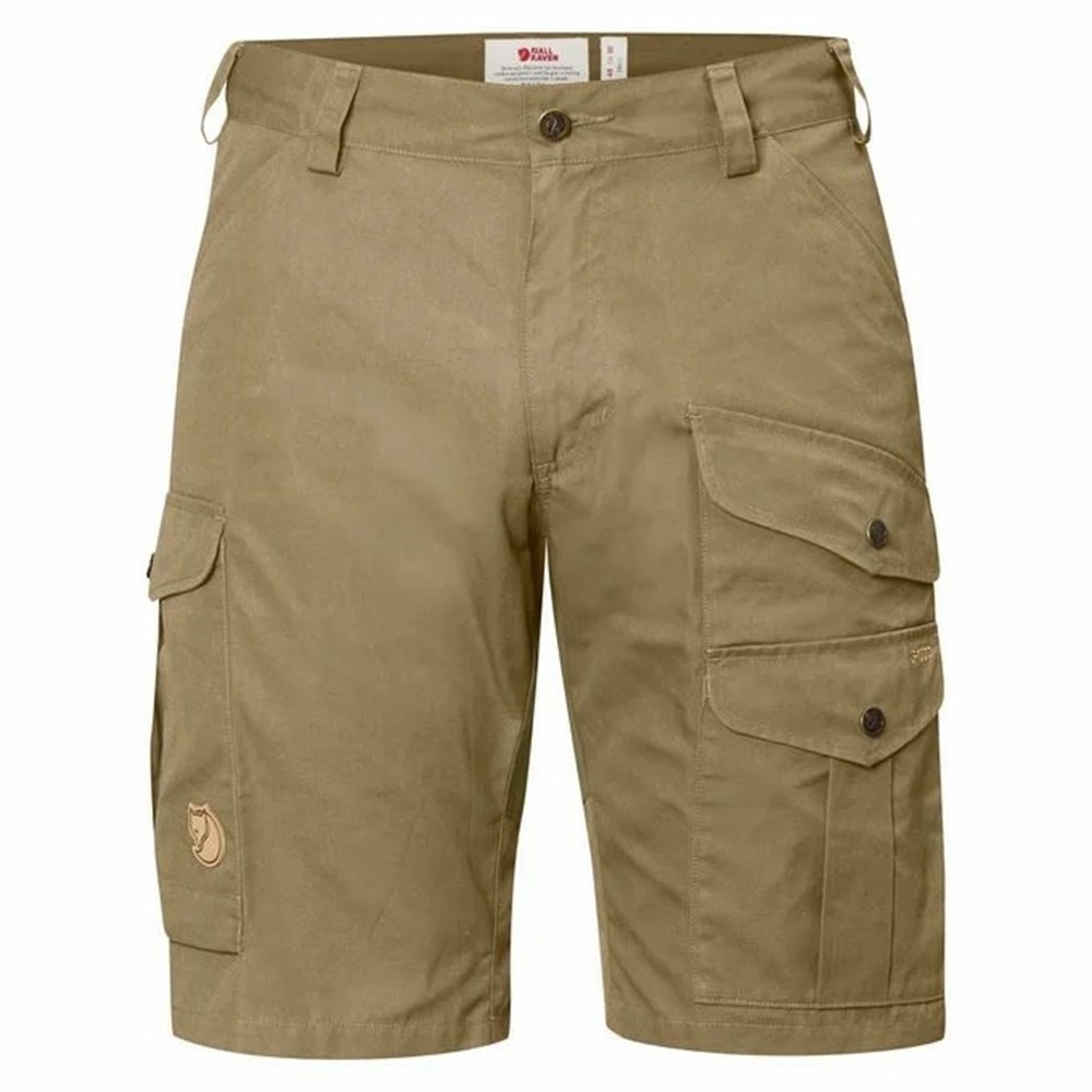 Men\'s Fjällräven Barents Pro Shorts Brown | 4091INGUF