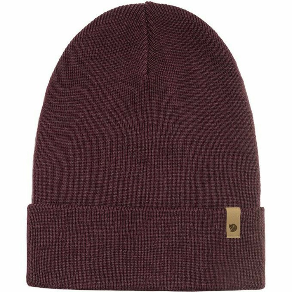 Men\'s Fjällräven Classic Beanies Red | 7609KSCGV