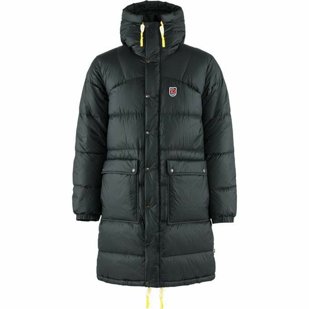 Men\'s Fjällräven Expedition Parka Black | 3871KCBXJ