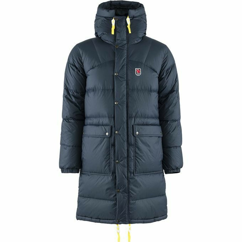 Men\'s Fjällräven Expedition Parka Navy | 9168KIAUV