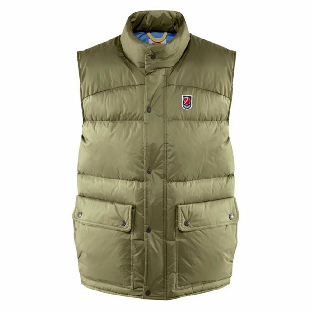 Men\'s Fjällräven Expedition Vest Green | 3194ZYSQM