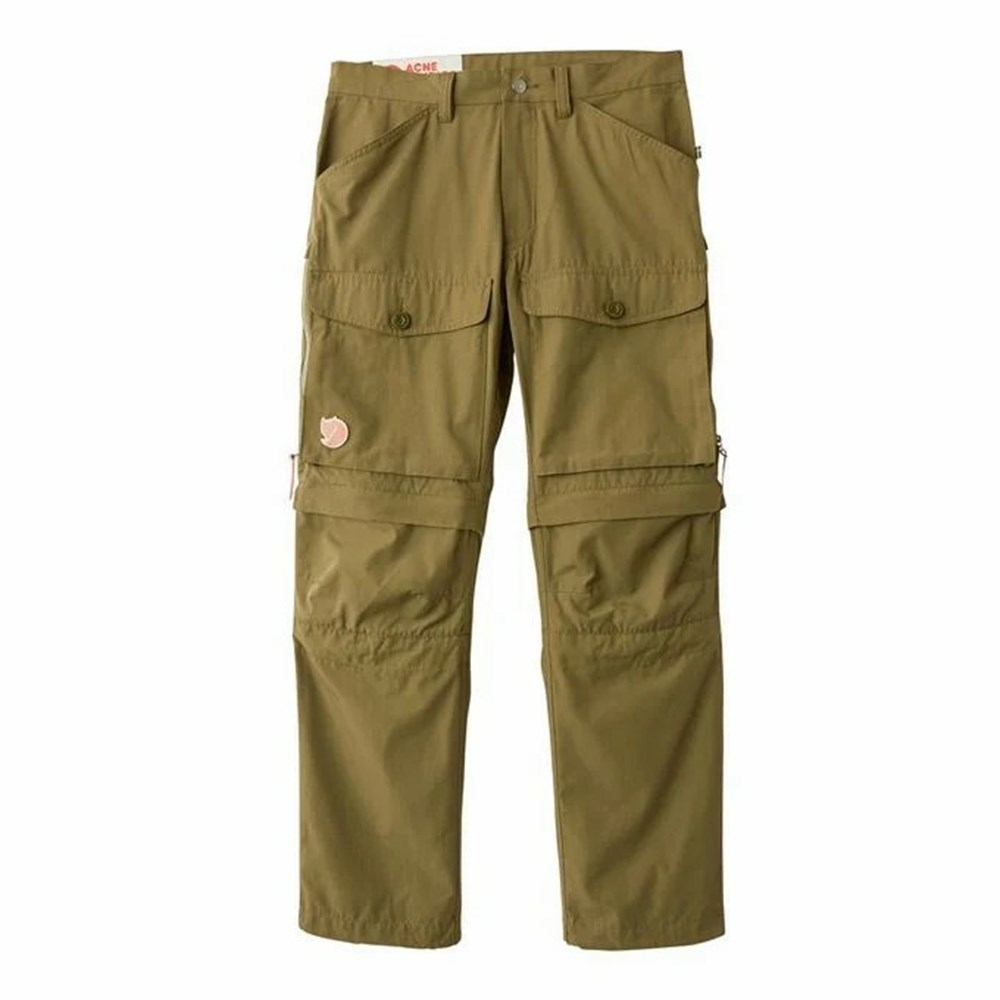 Men\'s Fjällräven Gaiter Outdoor Pants Green | 7180AJWOB