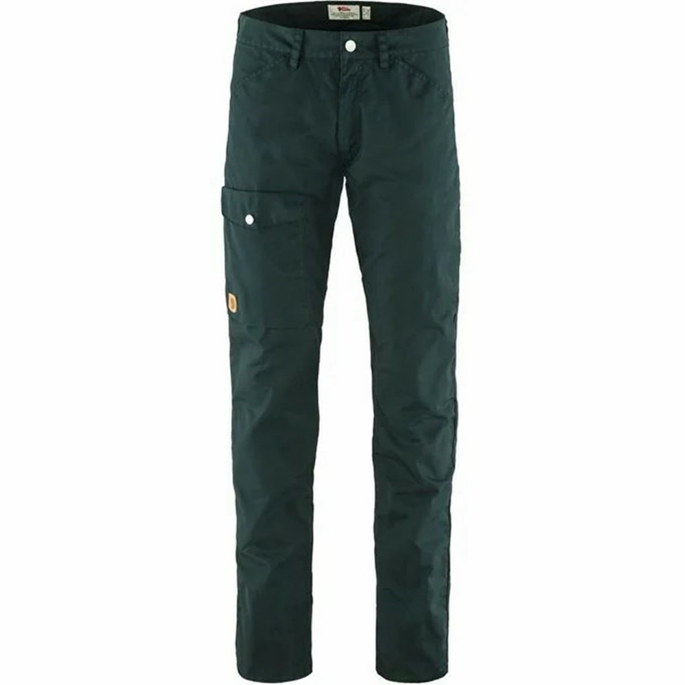 Men\'s Fjällräven Greenland Outdoor Pants Blue | 0856AUJYL