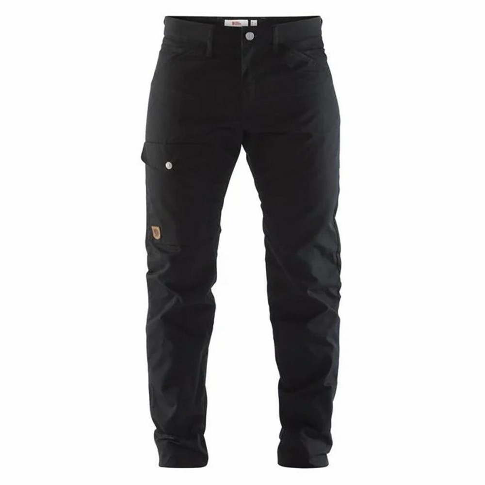 Men\'s Fjällräven Greenland Outdoor Pants Black | 4250NMGBQ