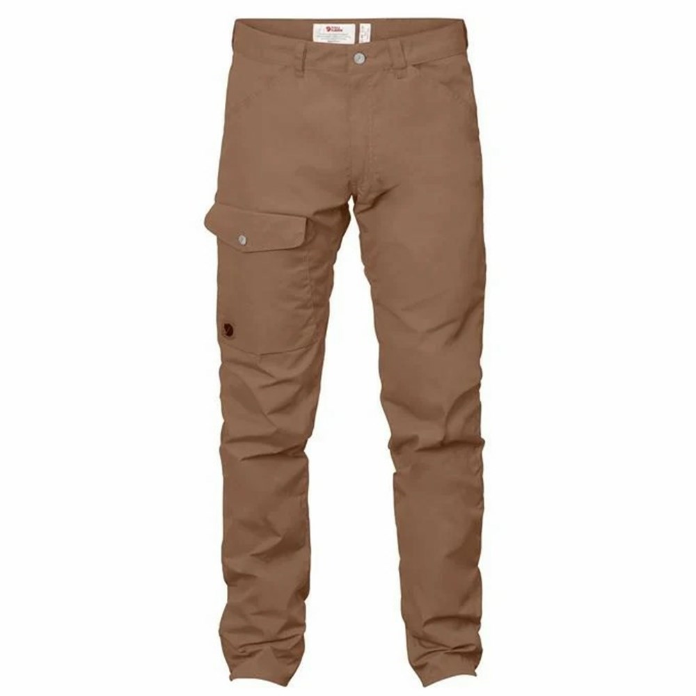 Men\'s Fjällräven Greenland Outdoor Pants Brown | 4561TOZQD