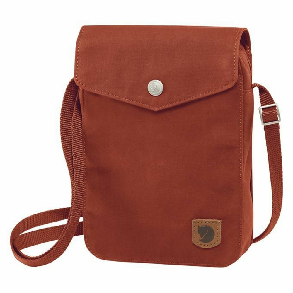 Men\'s Fjällräven Greenland Pocket Backpacks Dark Red | 9635YQDFJ