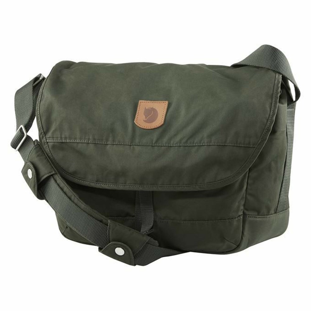 Men\'s Fjällräven Greenland Shoulder Bag Green | 5986ZKYDU