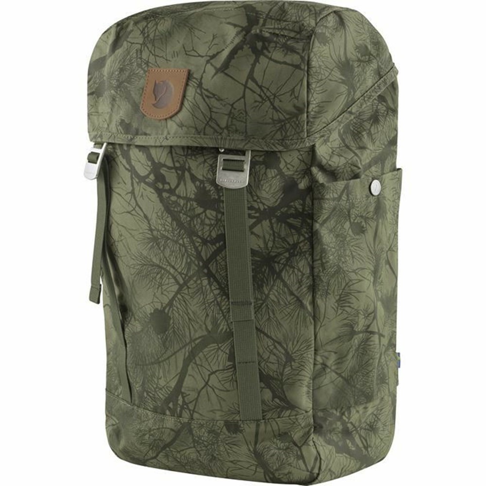 Men\'s Fjällräven Greenland Top Backpacks Green | 8032YQGDC