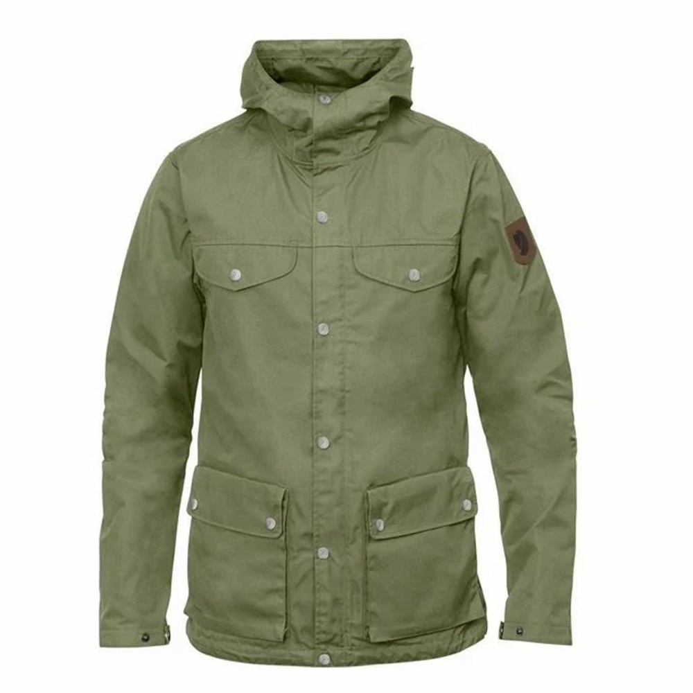 Men\'s Fjällräven Greenland Winter Jacket Green | 1824EOYZR