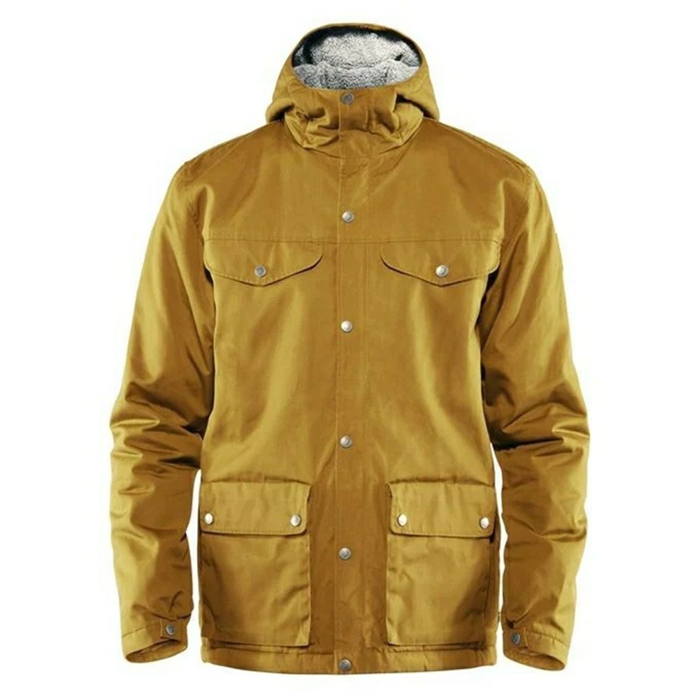 Men\'s Fjällräven Greenland Winter Jacket Yellow | 2679ILVCG