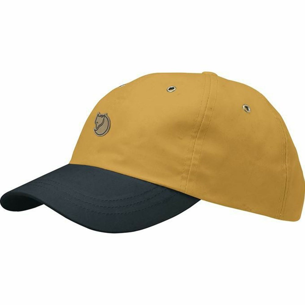 Men\'s Fjällräven Helags Hats Yellow | 8402WNIMO