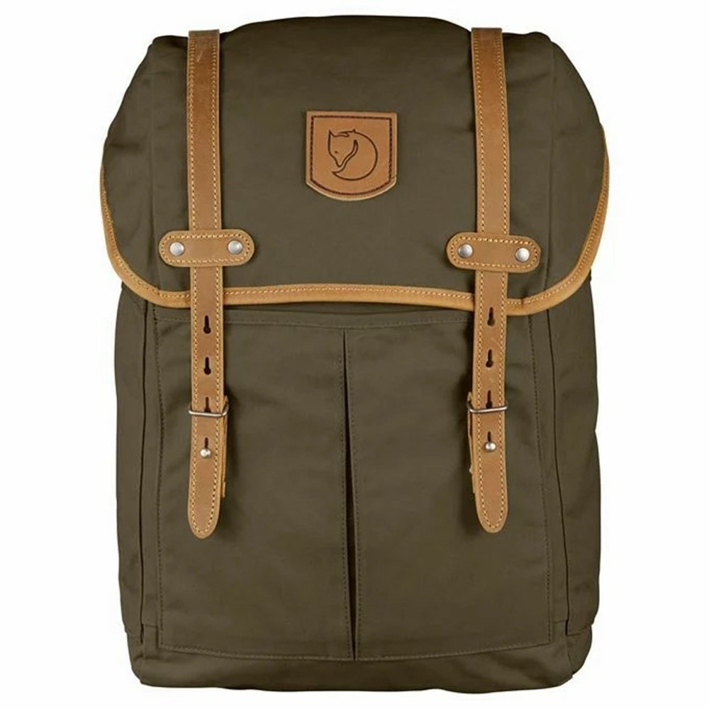 Men\'s Fjällräven High Coast Backpacks Dark Olive | 1453WMTJR