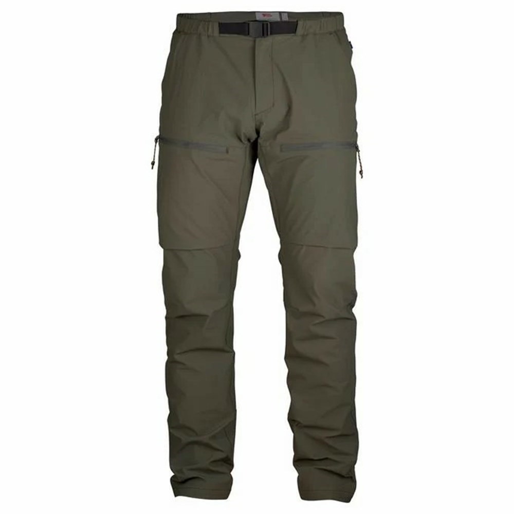 Men\'s Fjällräven High Coast Outdoor Pants Grey | 9740NJUQK