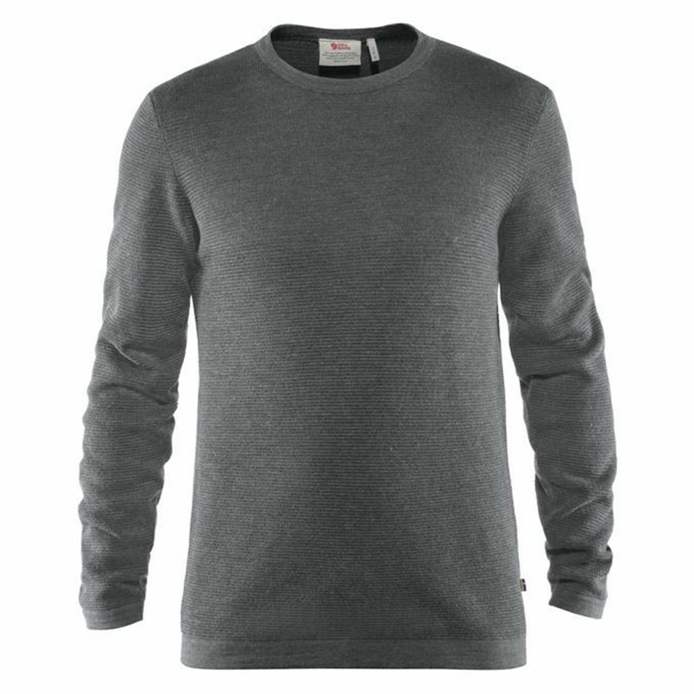 Men\'s Fjällräven High Coast Sweater Grey | 9503TRGYH