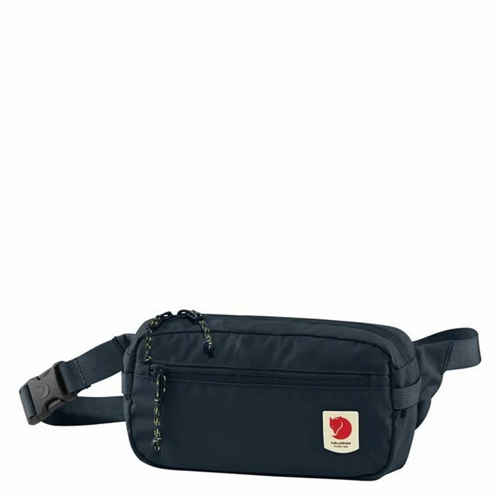 Men\'s Fjällräven High Coast Waist Bag Navy | 4013FAROQ