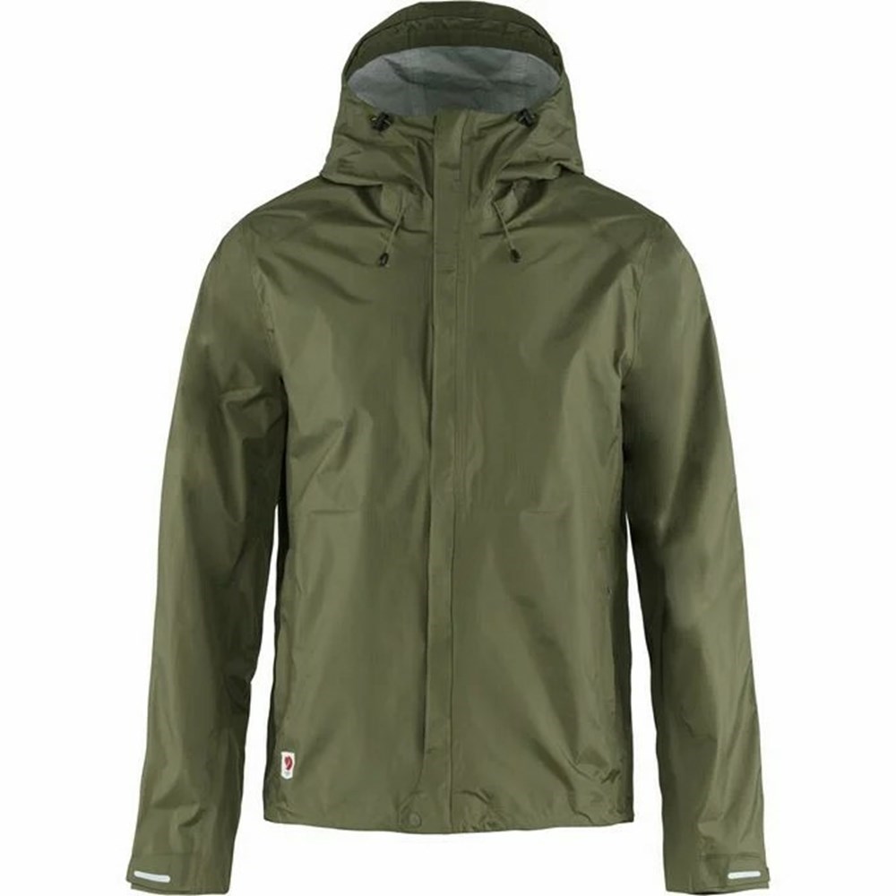 Men\'s Fjällräven High Coast Wind Jacket Green | 8936MFTKG