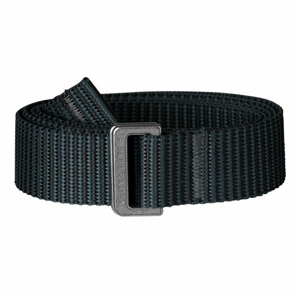 Men\'s Fjällräven Keb Belts Black | 0543CWITU