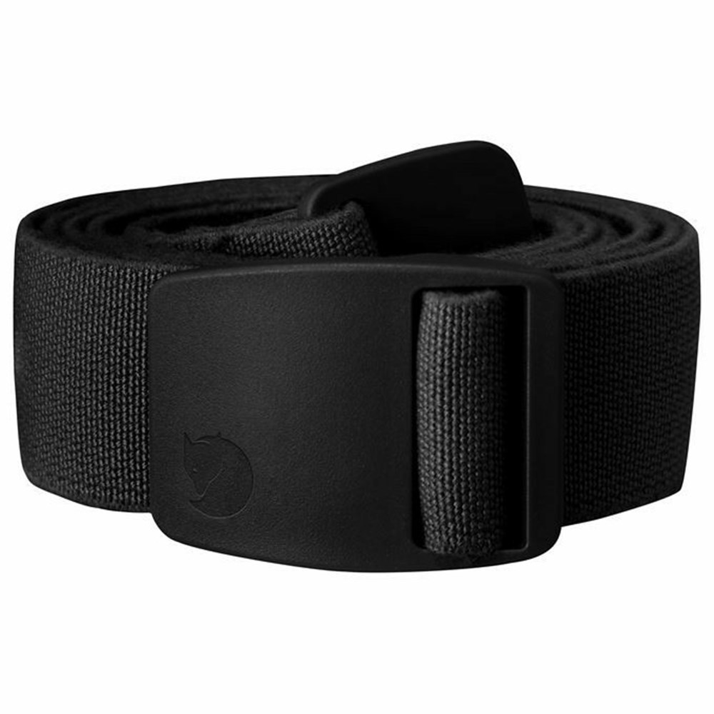 Men\'s Fjällräven Keb Belts Black | 5839OTIQF