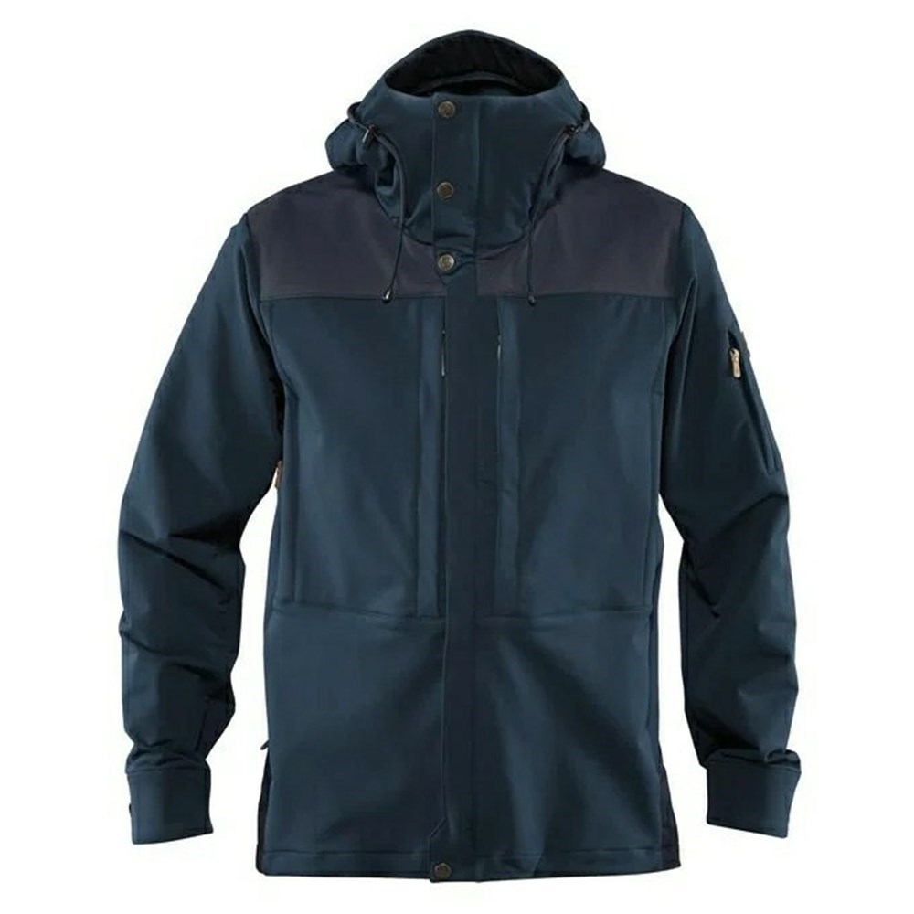 Men\'s Fjällräven Keb Eco Shell Jacket Blue | 0213CLZKP