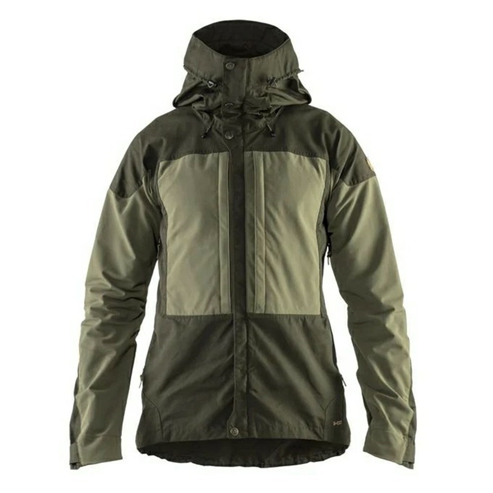 Men\'s Fjällräven Keb Trekking Jacket Green | 4619HWJOQ