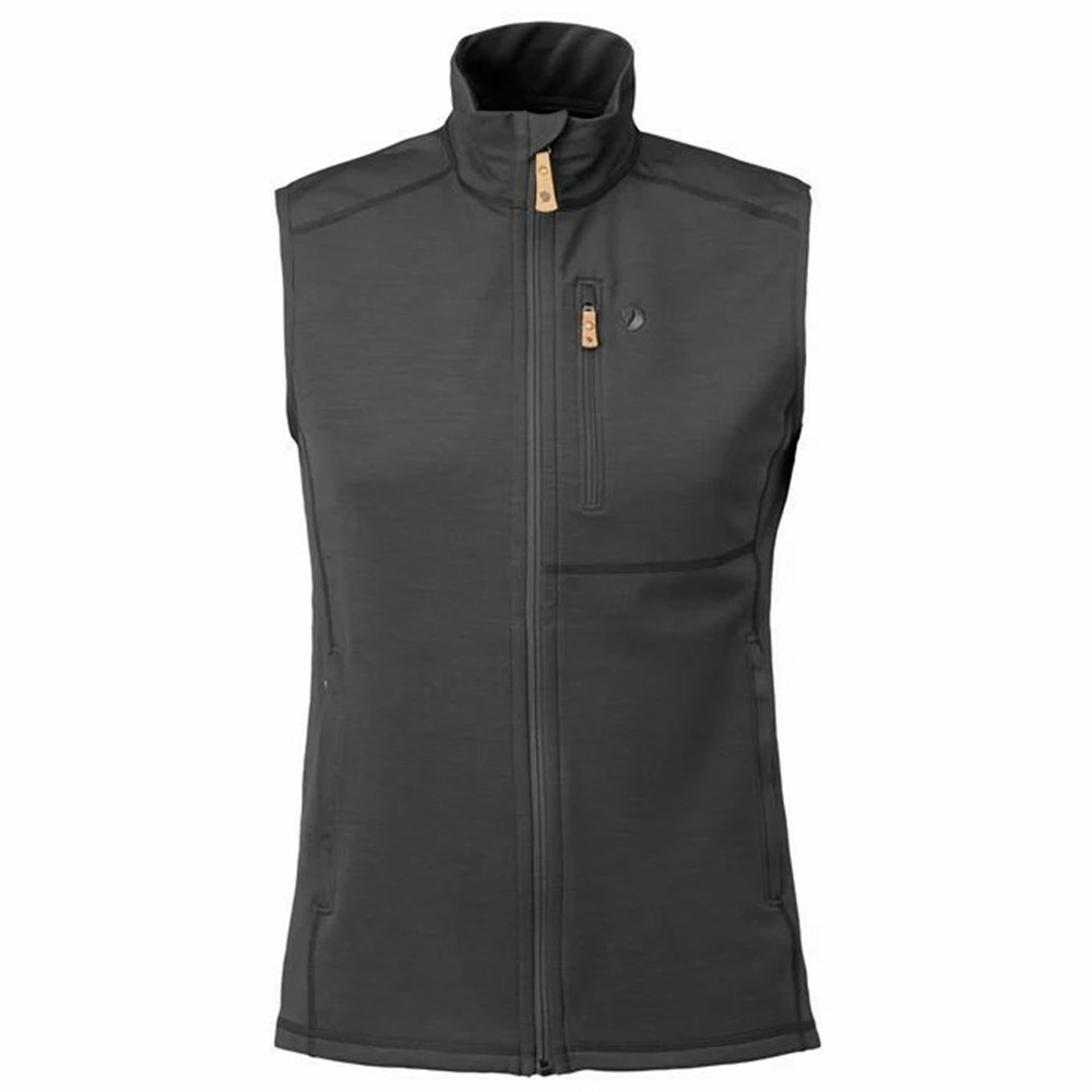 Men\'s Fjällräven Keb Vest Black | 8047HEGRP