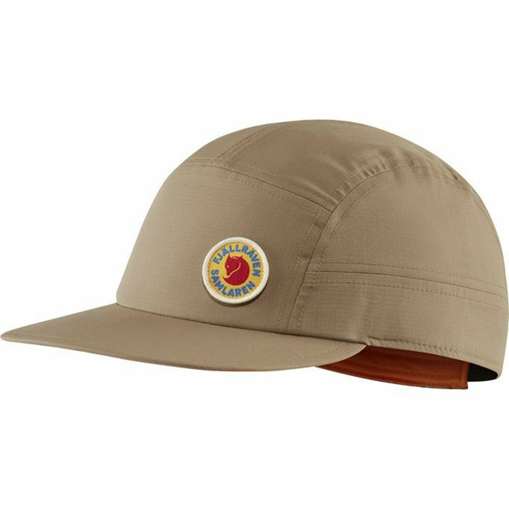 Men\'s Fjällräven Samlaren Hats Brown | 5839SLMUT