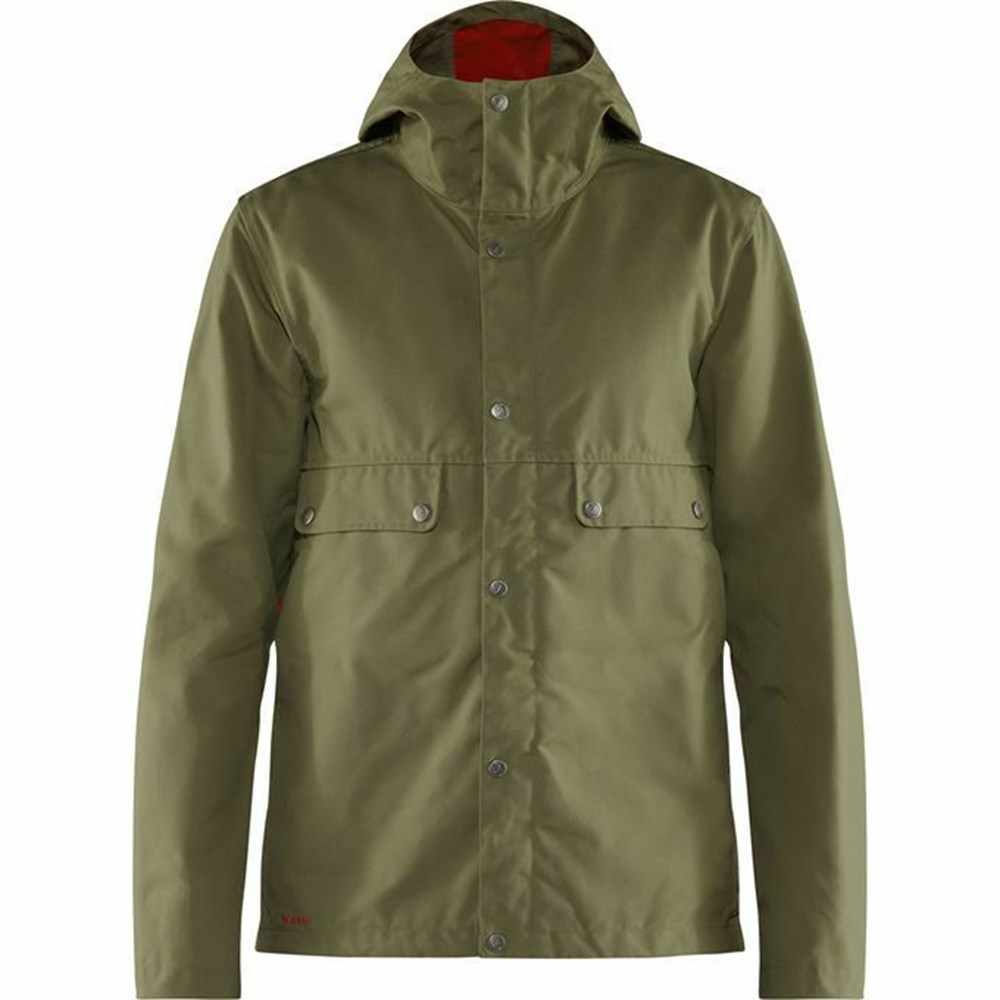 Men\'s Fjällräven Samlaren Winter Jacket Green | 2310BZFDS