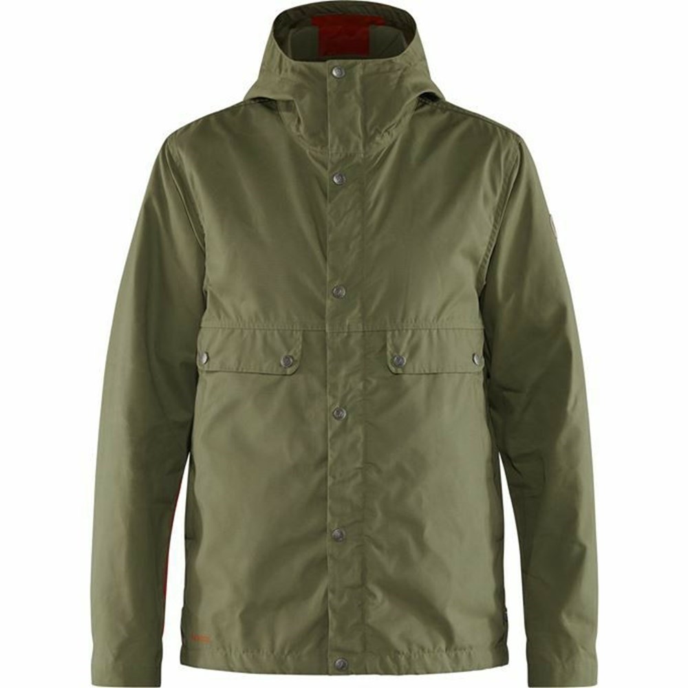 Men\'s Fjällräven Samlaren Winter Jacket Green | 2619XTQIO