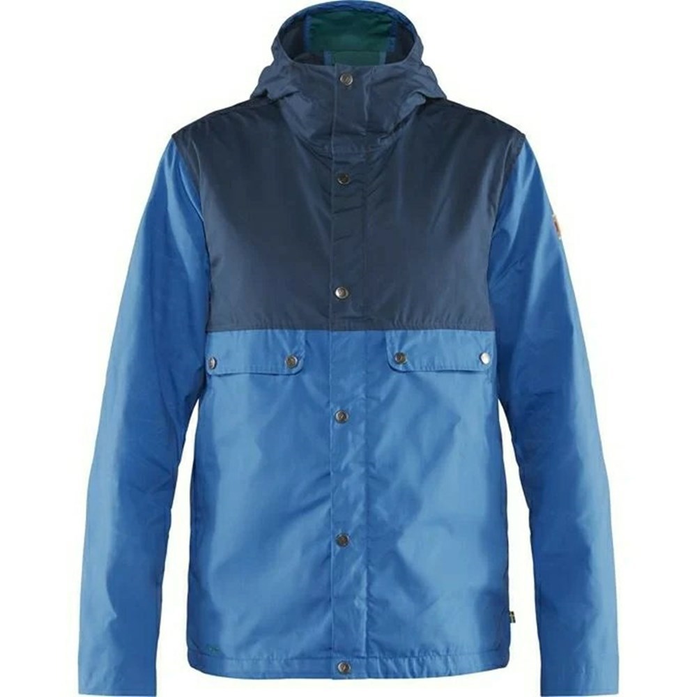 Men\'s Fjällräven Samlaren Winter Jacket Blue | 6240REQKF