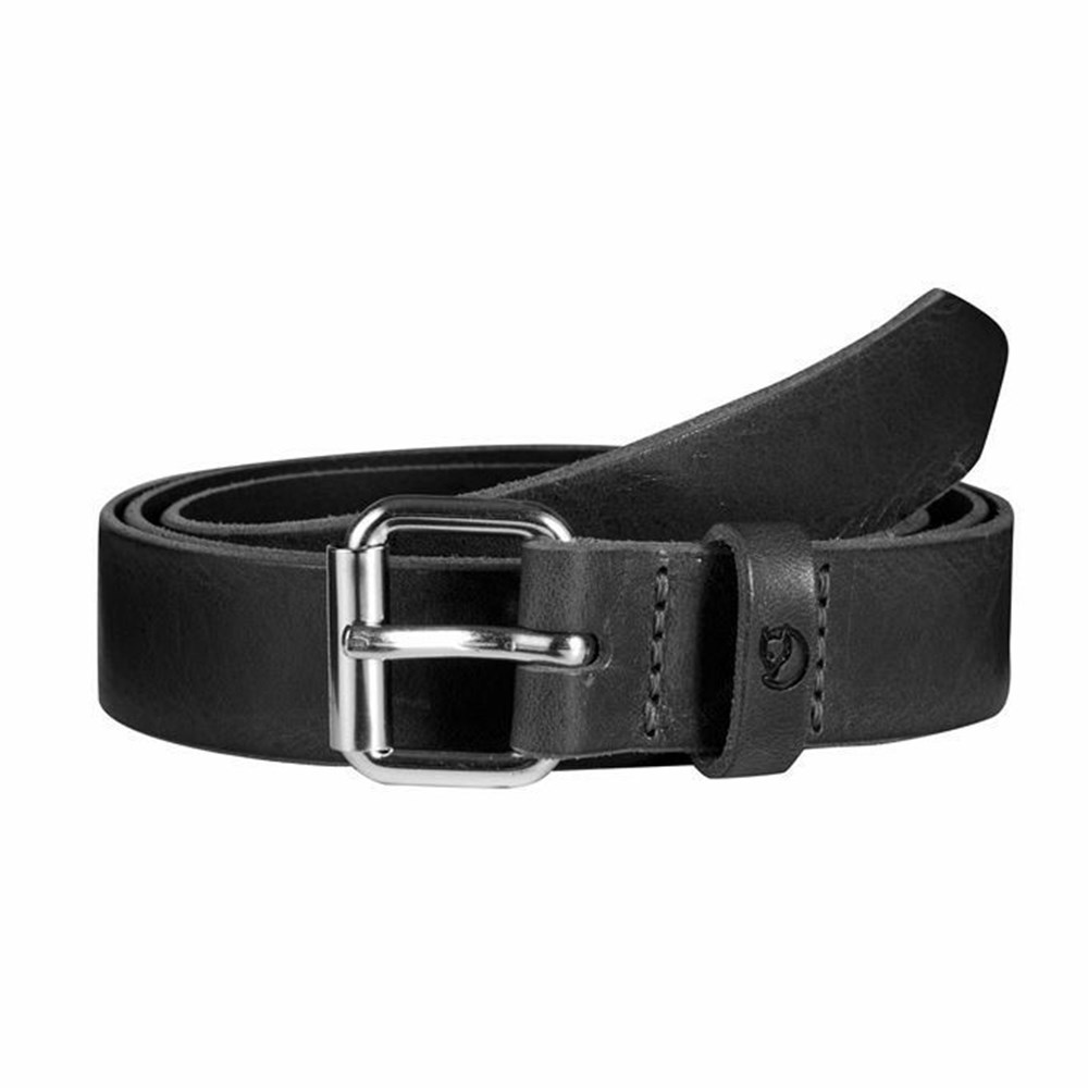 Men\'s Fjällräven Singi Belts Black | 5418UXZKS