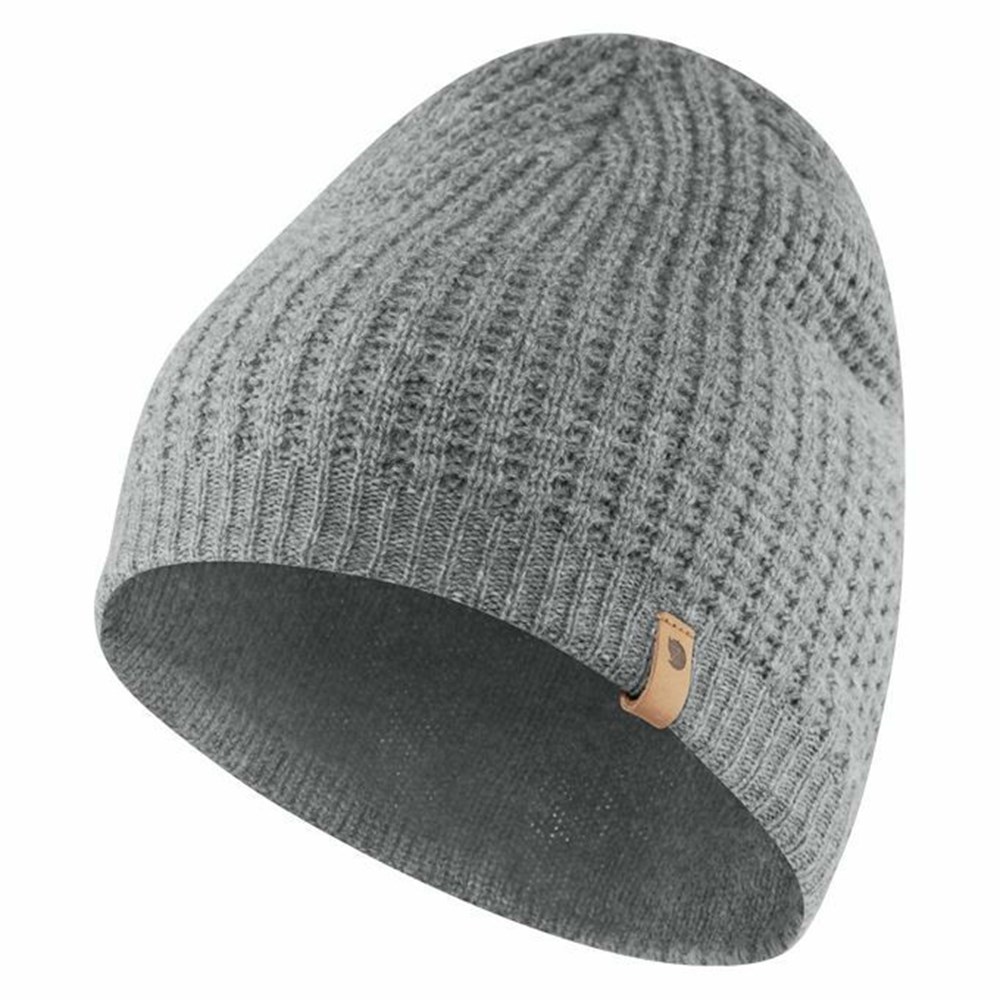 Men\'s Fjällräven Structure Beanies Grey | 5946SBCHP